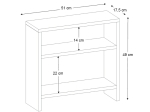 ΤΡΑΠΕΖΑΚΙ ΒΟΗΘΗΤΙΚΟ SILVANUS MEGAPAP ΧΡΩΜΑ SAPPHIRE OAK 51X17,5X49ΕΚ.
