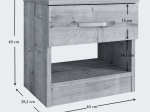 ΚΟΜΟΔΙΝΟ LUBE MEGAPAP ΧΡΩΜΑ ΚΑΡΥΔΙ 40X28,2X40ΕΚ.