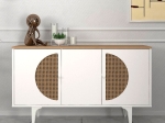 ΜΠΟΥΦΕΣ AURETA MEGAPAP ΧΡΩΜΑ ΛΕΥΚΟ - SAPPHIRE OAK 130X45X75ΕΚ.