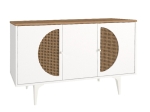 ΜΠΟΥΦΕΣ AURETA MEGAPAP ΧΡΩΜΑ ΛΕΥΚΟ - SAPPHIRE OAK 130X45X75ΕΚ.
