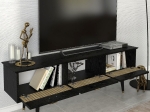 ΕΠΙΠΛΟ ΤΗΛΕΟΡΑΣΗΣ BOLEA MEGAPAP ΧΡΩΜΑ MODERN BLACK 150X35X49,7 ΕΚ.