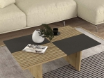 ΤΡΑΠΕΖΑΚΙ ΣΑΛΟΝΙΟΥ VENITA MEGAPAP ΧΡΩΜΑ SAPPHIRE OAK - ΑΝΘΡΑΚΙ 90X60X33,8ΕΚ.