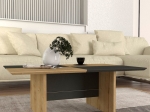 ΤΡΑΠΕΖΑΚΙ ΣΑΛΟΝΙΟΥ VENITA MEGAPAP ΧΡΩΜΑ SAPPHIRE OAK - ΑΝΘΡΑΚΙ 90X60X33,8ΕΚ.