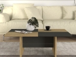 ΤΡΑΠΕΖΑΚΙ ΣΑΛΟΝΙΟΥ VENITA MEGAPAP ΧΡΩΜΑ SAPPHIRE OAK - ΑΝΘΡΑΚΙ 90X60X33,8ΕΚ.