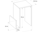 ΤΡΑΠΕΖΑΚΙ ΒΟΗΘΗΤΙΚΟ REGNAR MEGAPAP ΧΡΩΜΑ REBAB 43,1X33,5X52ΕΚ.