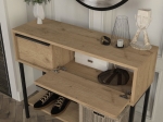 ΚΟΝΣΟΛΑ ΜΕ ΚΑΘΡΕΠΤΗ SUZY MEGAPAP ΧΡΩΜΑ SEPET OAK 90X29,6X76ΕΚ.