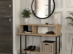 ΚΟΝΣΟΛΑ ΜΕ ΚΑΘΡΕΠΤΗ SUZY MEGAPAP ΧΡΩΜΑ SEPET OAK 90X29,6X76ΕΚ.