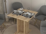 ΤΡΑΠΕΖΙ ALLOS MEGAPAP ΧΡΩΜΑ SAPPHIRE OAK 75X75X77ΕΚ.