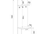 ΕΠΙΠΛΟ ΕΙΣΟΔΟΥ TRACK MEGAPAP ΧΡΩΜΑ SAPPHIRE OAK 60X38,2X190ΕΚ.