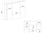 ΚΑΘΡΕΠΤΗΣ ΜΠΑΝΙΟΥ BASE ΜEGAPAP ΧΡΩΜΑ ΛΕΥΚΟ 90X17,1X65ΕΚ.