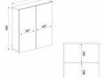ΚΑΘΡΕΠΤΗΣ ΜΠΑΝΙΟΥ BINARY ΜEGAPAP ΧΡΩΜΑ ΛΕΥΚΟ 60X17,2X65ΕΚ.
