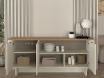ΜΠΟΥΦΕΣ BOHEMA MEGAPAP ΧΡΩΜΑ IVORY - SEPET OAK 180X47X76,6ΕΚ.