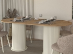 ΤΡΑΠΕΖΙ BOHEMA MEGAPAP ΧΡΩΜΑ IVORY - SEPET OAK 180X90X77,7ΕΚ.