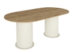 ΤΡΑΠΕΖΙ BOHEMA MEGAPAP ΧΡΩΜΑ IVORY - SEPET OAK 180X90X77,7ΕΚ.