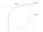 ΚΑΘΡΕΠΤΗΣ ΤΟΙΧΟΥ LAVA ΜEGAPAP ΧΡΩΜΑ ROTA OAK - ΑΝΘΡΑΚΙ 70X2,2X70ΕΚ.
