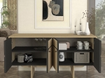 ΜΠΟΥΦΕΣ LAVA MEGAPAP ΧΡΩΜΑ ROTA OAK - ΑΝΘΡΑΚΙ 150X44,6X76ΕΚ.