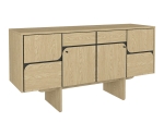 ΜΠΟΥΦΕΣ LAVA MEGAPAP ΧΡΩΜΑ ROTA OAK - ΑΝΘΡΑΚΙ 150X44,6X76ΕΚ.