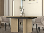 ΤΡΑΠΕΖΙ LAVA MEGAPAP ΧΡΩΜΑ ROTA OAK - ΑΝΘΡΑΚΙ 180X90X76,8ΕΚ.