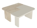 ΤΡΑΠΕΖΑΚΙ ΣΑΛΟΝΙΟΥ ΣΕΤ 2ΤΜΧ SEVILLA MEGAPAP ΧΡΩΜΑ SANDSTONE - TRAVERTINE 75X75X37,4ΕΚ.