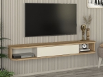 ΕΠΙΠΛΟ ΤΗΛΕΟΡΑΣΗΣ ΕΠΙΤΟΙΧΙΟ CROSS MEGAPAP ΜΕ LED ΧΡΩΜΑ SEPET OAK - SANDSTONE 150X29,6X19,2ΕΚ.