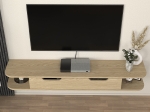ΕΠΙΠΛΟ ΤΗΛΕΟΡΑΣΗΣ ΕΠΙΤΟΙΧΙΟ NOLAND MEGAPAP ΜΕ LED ΧΡΩΜΑ ROTA OAK 150X35X19,2ΕΚ.