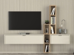 ΣΥΝΘΕΣΗ ΤΗΛΕΟΡΑΣΗΣ ΕΠΙΤΟΙΧΙΑ EDGAR ΧΡΩΜΑ SANDSTONE - SEPET OAK 198,4X29,6X148,5ΕΚ.
