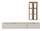 ΣΥΝΘΕΣΗ ΤΗΛΕΟΡΑΣΗΣ ΕΠΙΤΟΙΧΙΑ EDGAR ΧΡΩΜΑ SANDSTONE - SEPET OAK 198,4X29,6X148,5ΕΚ.