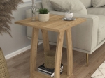 ΤΡΑΠΕΖΑΚΙ ΒΟΗΘΗΤΙΚΟ - ΚΟΜΟΔΙΝΟ DEROS MEGAPAP ΧΡΩΜΑ SEPET OAK 45X45X56ΕΚ.