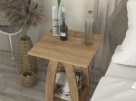 ΤΡΑΠΕΖΑΚΙ ΒΟΗΘΗΤΙΚΟ - ΚΟΜΟΔΙΝΟ DEROS MEGAPAP ΧΡΩΜΑ SEPET OAK 45X45X56ΕΚ.