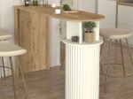 ΤΡΑΠΕΖΙ ΜΠΑΡ BOHEMA MEGAPAP ΧΡΩΜΑ SEPET OAK - IVORY 150X51,6X101,8ΕΚ.
