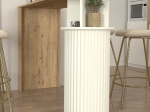 ΤΡΑΠΕΖΙ ΜΠΑΡ BOHEMA MEGAPAP ΧΡΩΜΑ SEPET OAK - IVORY 150X51,6X101,8ΕΚ.