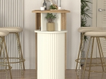 ΤΡΑΠΕΖΙ ΜΠΑΡ BOHEMA MEGAPAP ΧΡΩΜΑ SEPET OAK - IVORY 150X51,6X101,8ΕΚ.