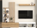 ΣΥΝΘΕΣΗ ΤΗΛΕΟΡΑΣΗΣ VERMONT MEGAPAP ΧΡΩΜΑ ΛΕΥΚΟ - SEPET OAK 240X40X192ΕΚ.
