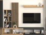 ΣΥΝΘΕΣΗ ΤΗΛΕΟΡΑΣΗΣ VERMONT MEGAPAP ΧΡΩΜΑ ΑΝΘΡΑΚΙ - SEPET OAK 240X40X192ΕΚ.
