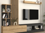 ΣΥΝΘΕΣΗ ΤΗΛΕΟΡΑΣΗΣ VERMONT MEGAPAP ΧΡΩΜΑ ΑΝΘΡΑΚΙ - SEPET OAK 240X40X192ΕΚ.