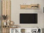 ΣΥΝΘΕΣΗ ΤΗΛΕΟΡΑΣΗΣ ROSALINE MEGAPAP ΧΡΩΜΑ ΛΕΥΚΟ - SEPET OAK 233X31,3X196,8ΕΚ.