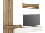 ΣΥΝΘΕΣΗ ΤΗΛΕΟΡΑΣΗΣ ROSALINE MEGAPAP ΧΡΩΜΑ ΛΕΥΚΟ - SEPET OAK 233X31,3X196,8ΕΚ.