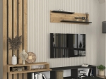 ΣΥΝΘΕΣΗ ΤΗΛΕΟΡΑΣΗΣ ROSALINE MEGAPAP ΧΡΩΜΑ ΑΝΘΡΑΚΙ - SEPET OAK 233X31,3X196,8ΕΚ.
