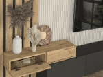 ΣΥΝΘΕΣΗ ΤΗΛΕΟΡΑΣΗΣ ROSALINE MEGAPAP ΧΡΩΜΑ ΑΝΘΡΑΚΙ - SEPET OAK 233X31,3X196,8ΕΚ.