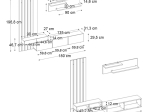 ΣΥΝΘΕΣΗ ΤΗΛΕΟΡΑΣΗΣ ROSALINE MEGAPAP ΧΡΩΜΑ ΑΝΘΡΑΚΙ - SEPET OAK 233X31,3X196,8ΕΚ.