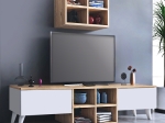 ΣΥΝΘΕΣΗ ΤΗΛΕΟΡΑΣΗΣ BETA MEGAPAP ΧΡΩΜΑ SAPPHIRE OAK - ΛΕΥΚΟ 160X25X34ΕΚ.