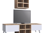 ΣΥΝΘΕΣΗ ΤΗΛΕΟΡΑΣΗΣ BETA MEGAPAP ΧΡΩΜΑ SAPPHIRE OAK - ΛΕΥΚΟ 160X25X34ΕΚ.