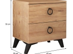 ΚΟΜΟΔΙΝΟ ARTES MEGAPAP ΧΡΩΜΑ ATLANTIC PINE 40X30X50ΕΚ.