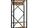 ΕΠΙΠΛΟ ΕΙΣΟΔΟΥ ALFA MEGAPAP ΧΡΩΜΑ ATLANTIC PINE - ΜΑΥΡΟ 90X35X180ΕΚ.