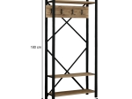 ΕΠΙΠΛΟ ΕΙΣΟΔΟΥ ALFA MEGAPAP ΧΡΩΜΑ ATLANTIC PINE - ΜΑΥΡΟ 90X35X180ΕΚ.
