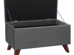 ΣΚΑΜΠΩ - ΤΑΜΠΟΥΡΕ LOTUS MEGAPAP ΒΕΛΟΥΔΙΝΟ ΧΡΩΜΑ ΓΚΡΙ 90X40X50ΕΚ.