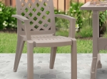 ΠΟΛΥΘΡΟΝΑ ΠΟΛΥΠΡΟΠΥΛΕΝΙΟΥ KIRA MEGAPAP ΧΡΩΜΑ CAPPUCCINO 58X52X87ΕΚ.