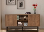 ΜΠΟΥΦΕΣ AMEDEO MEGAPAP ΑΠΟ ΜΕΛΑΜΙΝΗ ΧΡΩΜΑ ΚΑΡΥΔΙ 140X36X72ΕΚ.
