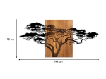 ΔΙΑΚΟΣΜΗΤΙΚΟ ΤΟΙΧΟΥ ACACIA TREE MEGAPAP ΞΥΛΙΝΟ - ΜΕΤΑΛΛΙΚΟ ΧΡΩΜΑ ΚΑΡΥΔΙ - ΜΑΥΡΟ 144X3X70ΕΚ.