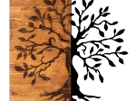ΔΙΑΚΟΣΜΗΤΙΚΟ ΤΟΙΧΟΥ AGAC TREE MEGAPAP ΞΥΛΙΝΟ - ΜΕΤΑΛΛΙΚΟ ΧΡΩΜΑ ΚΑΡΥΔΙ - ΜΑΥΡΟ 58X3X58ΕΚ.